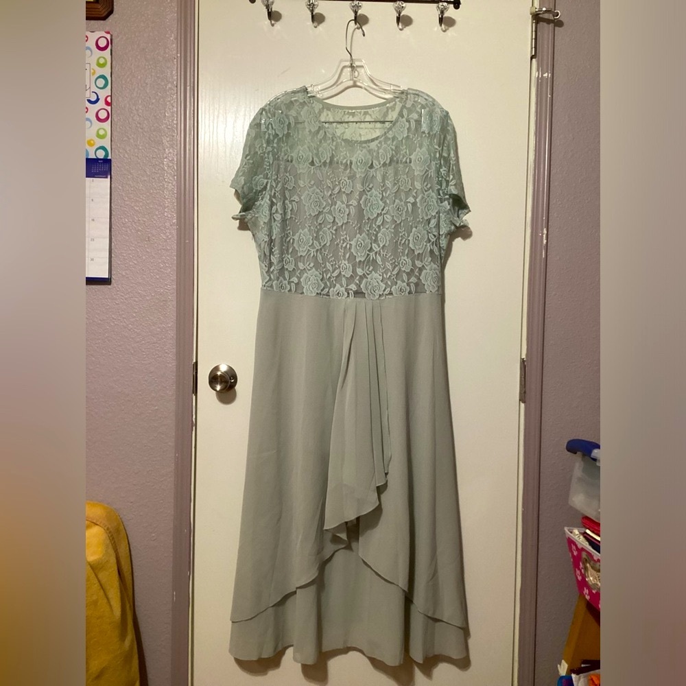 Sage colored beautiful dress